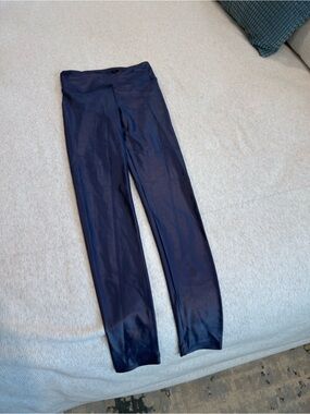 Koral Shiny High-Rise Leggings in Navy